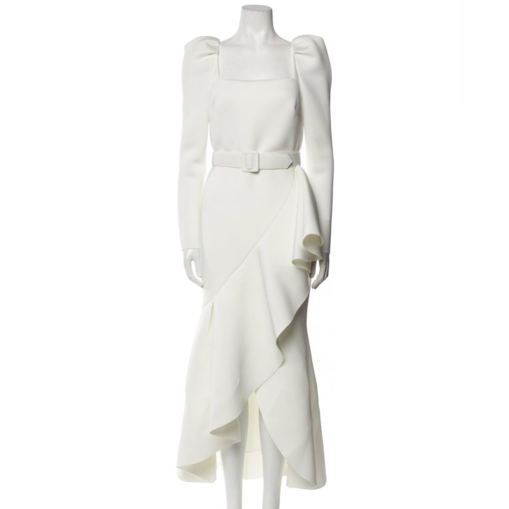Bagdley Mischka Bridal Belted Dress